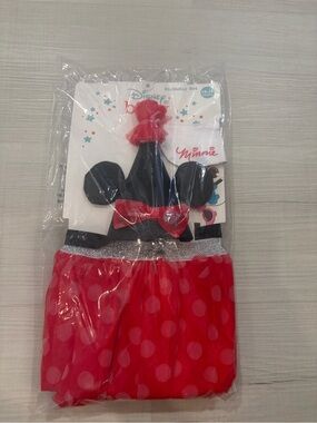 Disney Minnie Mouse Red and Black Polka Dot Costume Set